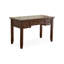 Bureau rectangulaire en bois massif brun noisette