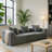 Modular 3-Seat Sectional Sofa, All-Foam Deep-Seat Couch With Textured Chenille, Low-Profile Modern Design, Compressed Shipping & Easy Setup, 111.02" W × 37.01" D × 23.62" H-Grey-638670152