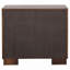 Table de chevet 2 tiroirs Polk Cappuccino