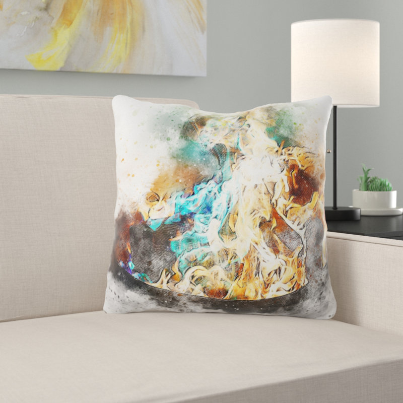  Coussin Fire, Microsuède, Intérieur