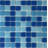 Liguria 3/4" x 3/4" Blue Glass Grid Mosaic Wall & Floor Tile