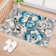 Rooshi Moroccan Blue/Gray/Ivory Area Rug