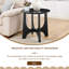 Table d'appoint ronde en bois 25 po