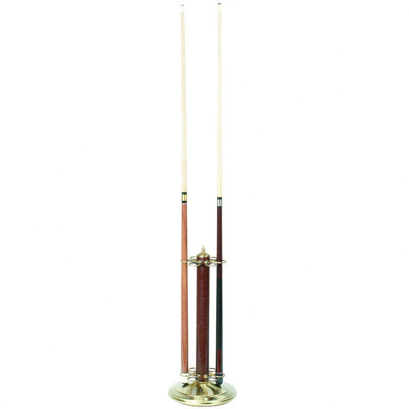 Porte-plancher de billard en cuir Bouvet By RAM Game Room, Argent / brun