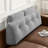 Comfort Wedge Pillow Headboard,  Soft Full Triangular Pillow, Reading Pillow, Backrest Cushion Headboard Gap Pillow For Back, Light Gray-125575957-132490660