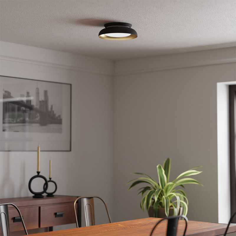Matte Black LED Integrated Flush Mount