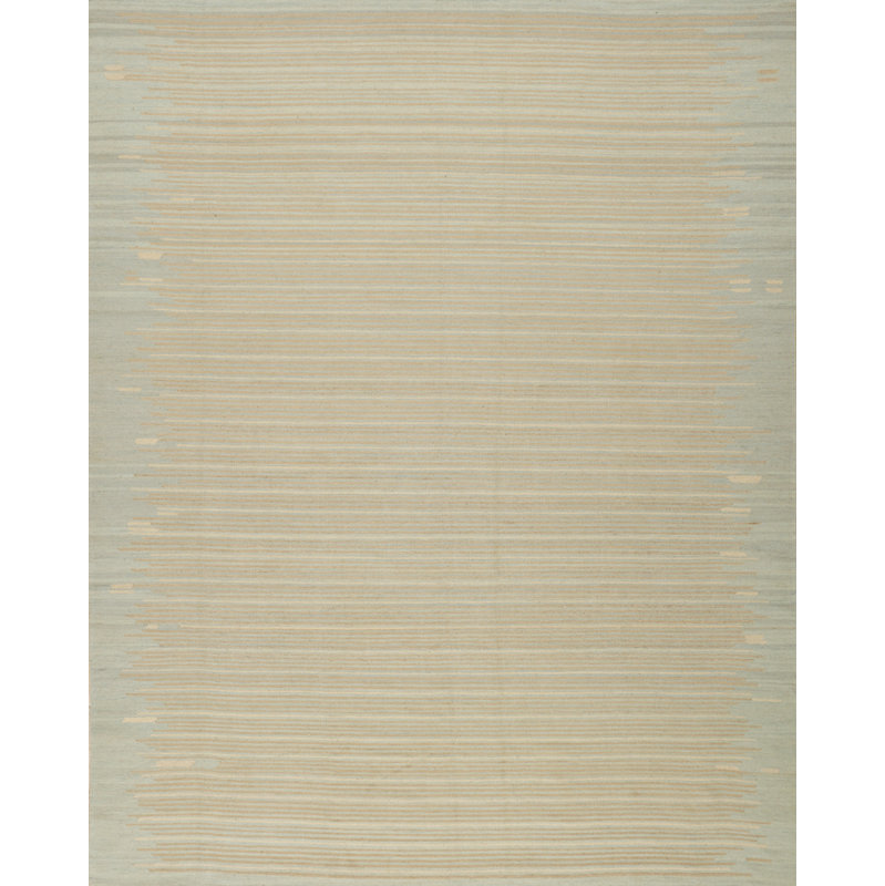 Striped Area Rug in Light Gray