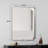 Eitzen Rectangle Wall Mirror High-Strength Tempered Glass and  Stainless Steels Framed Wall Mirror Accent Mirror-216028328-231624581