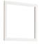 32-Inch Square Matte White Bathroom Mirror, Distinctive Design And Hassle- Installation Easy