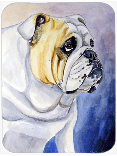English Bulldog Glass Cutting Board