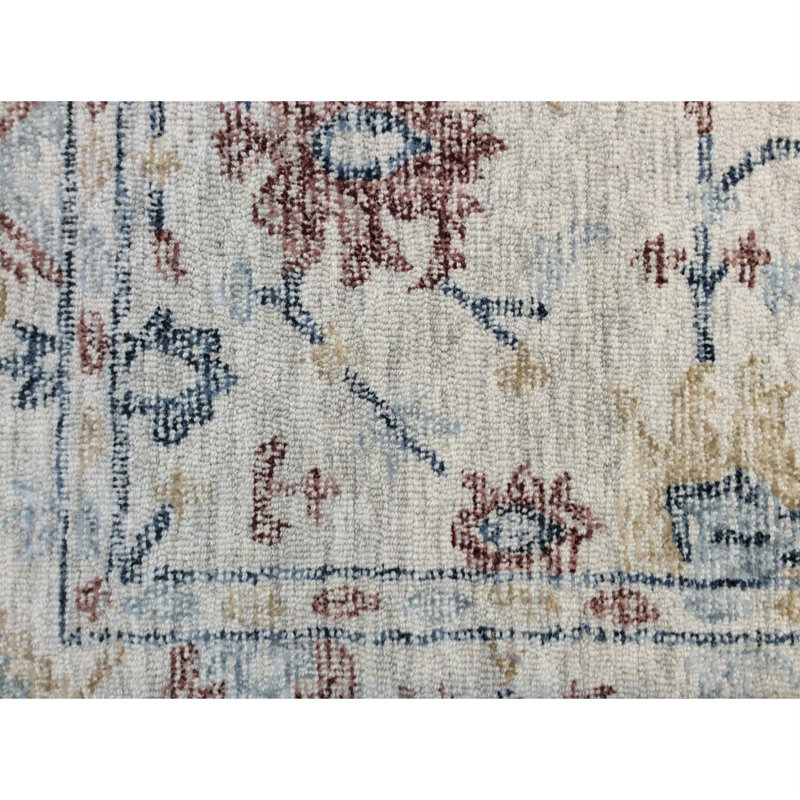 Ebeling Hand Tufted Wool Geometric Indoor Rug, Runner 2'3" x 8'