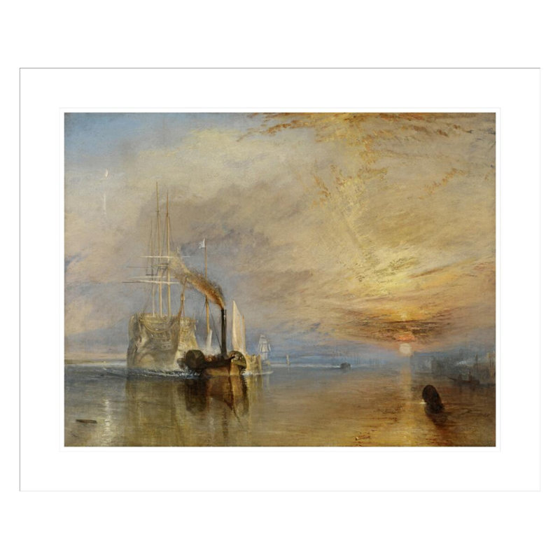 «The Fighting Temeraire» par Joseph Mallord William Turner, impression giclée sur cadre, H 23,5 po x l 28,45 po