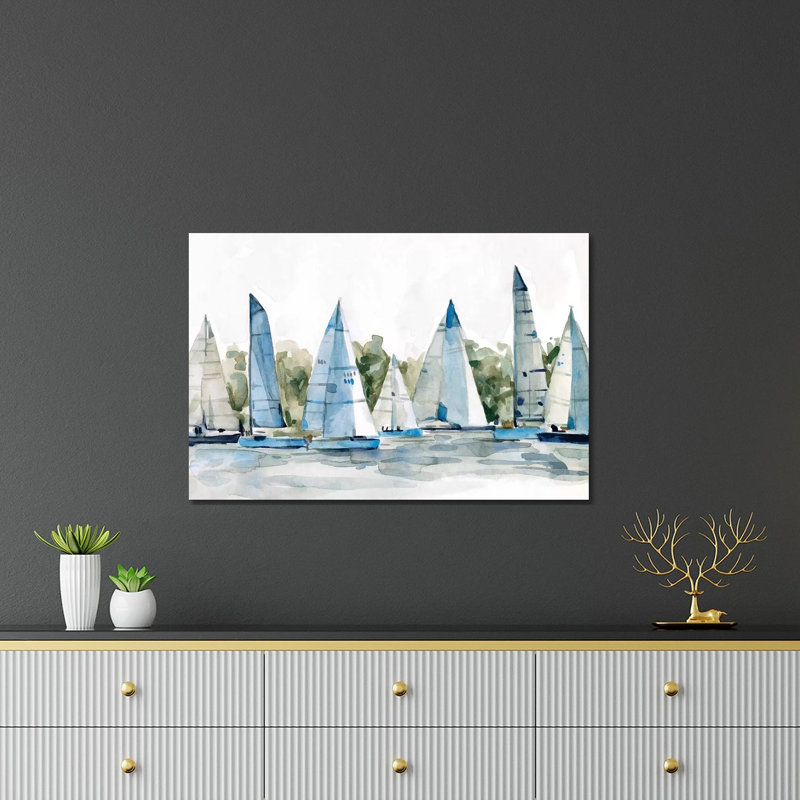 «Pastel Marina I» par Emma Scarvey - impression sans cadre, H 24 po x l 32 po x P 0,25 po