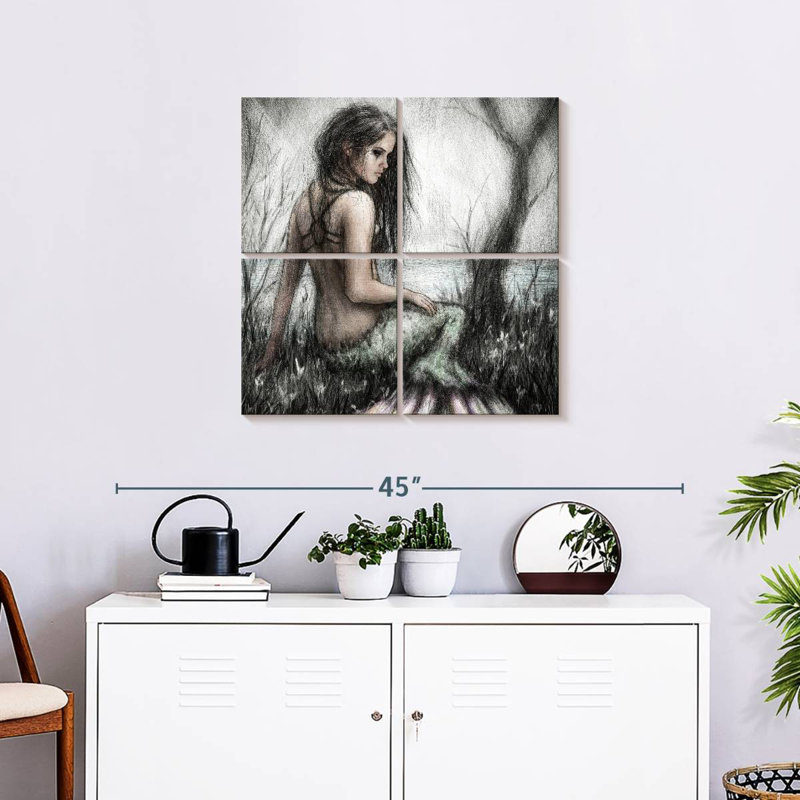 Kelan Mermaid's Rest, 26" H x 26" W