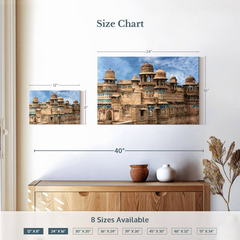 Lilie Gwalior Fort, H 16 po x l 24 po
