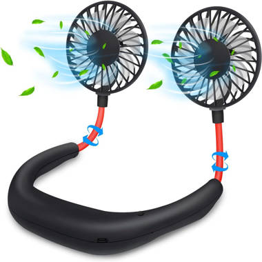 Panergy 20000mah Camping Fan With Led Light, Auto-oscillating Desk