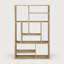 M Solid Wood Geometric Bookcase