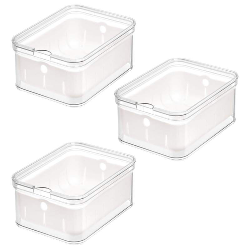 Small Fridge Berry Bin with Removable Colander and Lid -  Ideal for Strawberries, Blueberries, and Raspberries