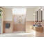 Halo 60.75 in. x 78 in. Frameless Glass Hinge Shower Door-1113556299