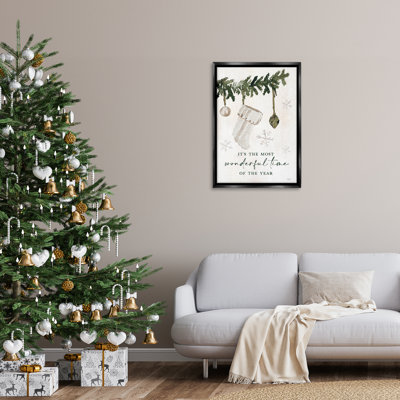 Toile flottante encadrée festive par Lux + Me Designs