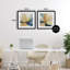 "Abstract Sunshine Florals", ensemble de 2 impressions encadrées sous verre, design par Irena Orlov-899005244-899005247