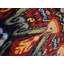 Canvello Handmade Black Multi Color IKAT Design Rug - 6' X 9'