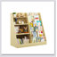 Organisateur de rangement pour enfants et bibliothèque pour enfants, étagère en bois multifonctionnelle à 4 niveaux avec présentoir pour salle de jeux-130910900