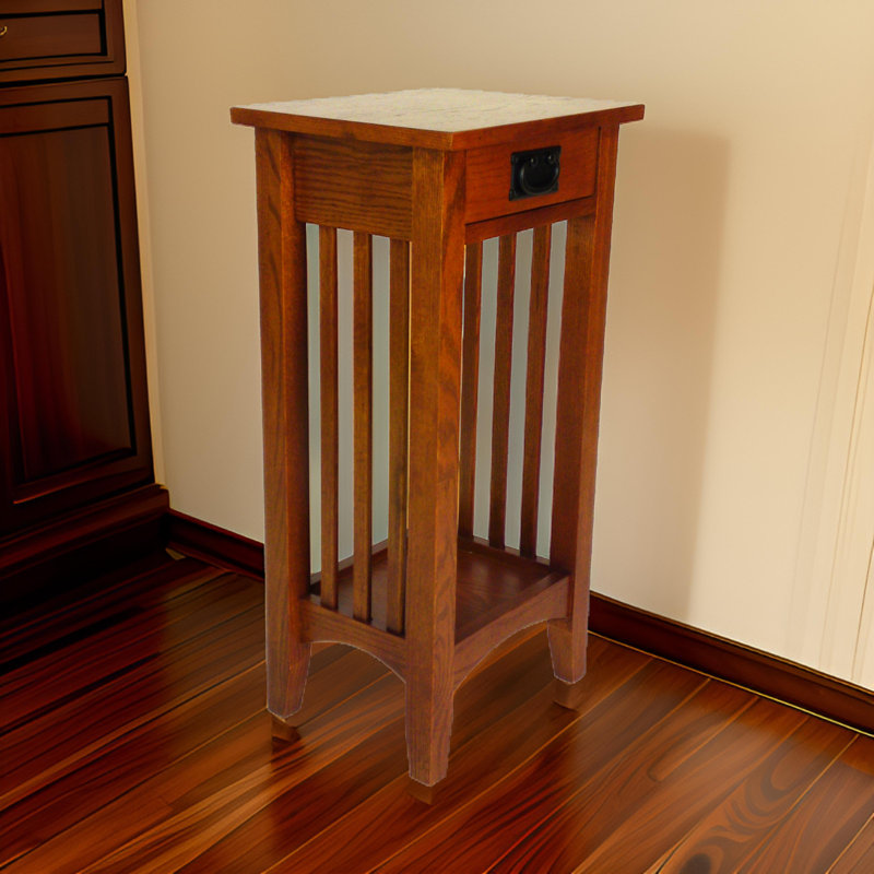 Macius 15'' W Solid Wood Nightstand