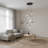 9 Lights Modern Perceus Chandelier Round Base Warm Light Dimmable