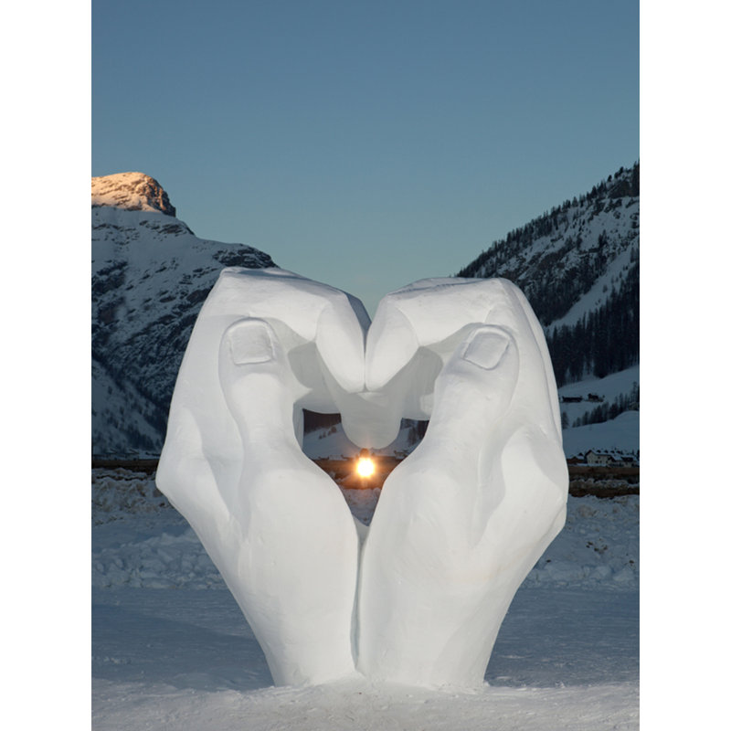«Ice Love», impression sur toile tendue, H 20 po x l 30 po x P 1 po