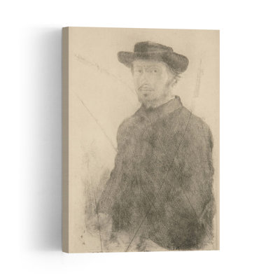 Self-Portrait, 1857 Impressionist Abstract Contemporary Portrait Wall Art Print