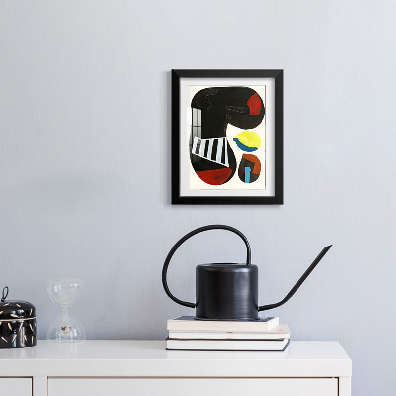 Barcelona I -Framed Print, Black