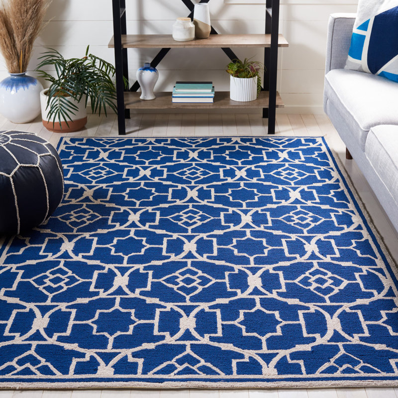 Childers Hand Hooked Performance Southwestern Rug, Rectangle 4' x 6'
