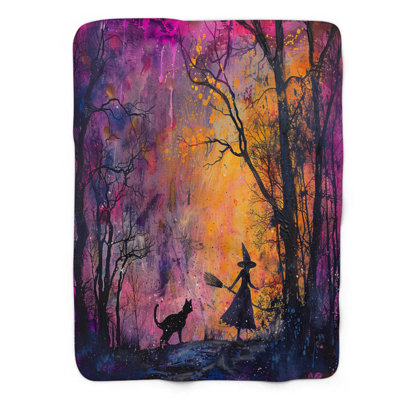 Enchanted Woods - 1 Piece Premium Sherpa Blanket 0168