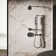 Shift + Square Two-Function Handshower, Multi-Function Handheld Shower Head, 2.5 GPM
