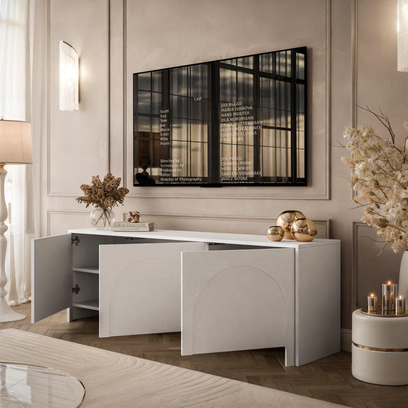 TV Stand ARIADNA 3D, White