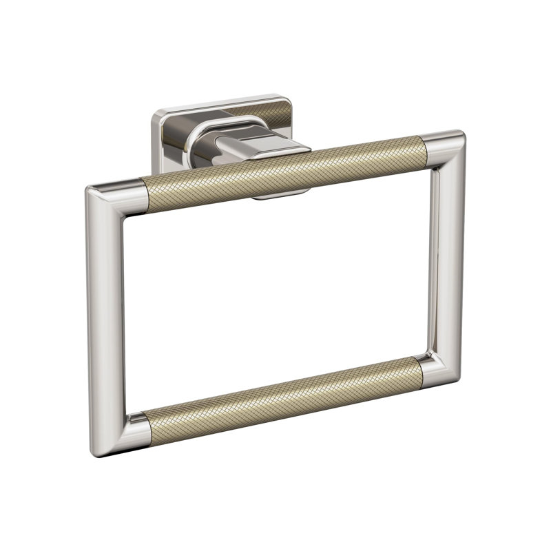 Esquire Towel Ring, Polished Nickel/Golden Champagne