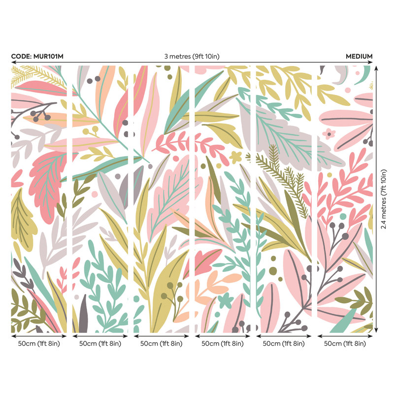 Copemish Wall Mural, 240cm L x 300cm W
