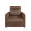 Fauteuil inclinable électrique Jaxon, similicuir cacao-221856283