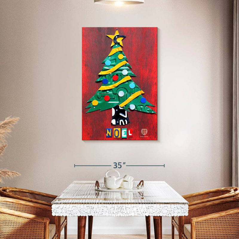 Plaque pour arbre de Noël Lelend Noel, H 45 po x l 30 po