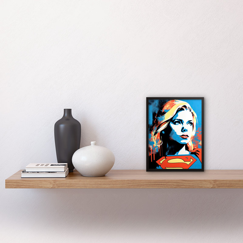 Supergirl Female Comic Book Superhero - Single Picture Frame Print