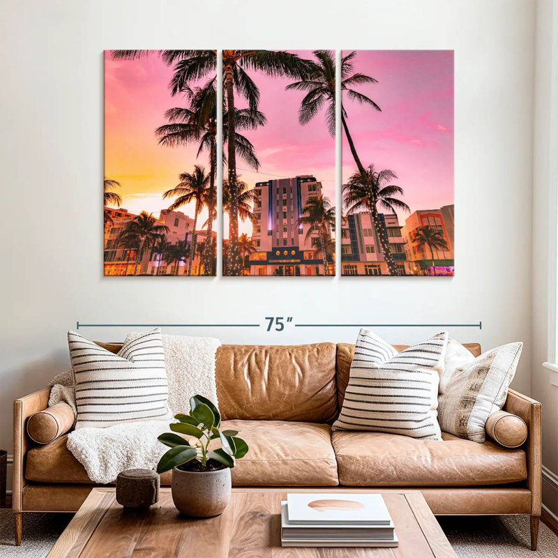 Nicci Miami Beach Waterfront, H 42 po x l 65 po