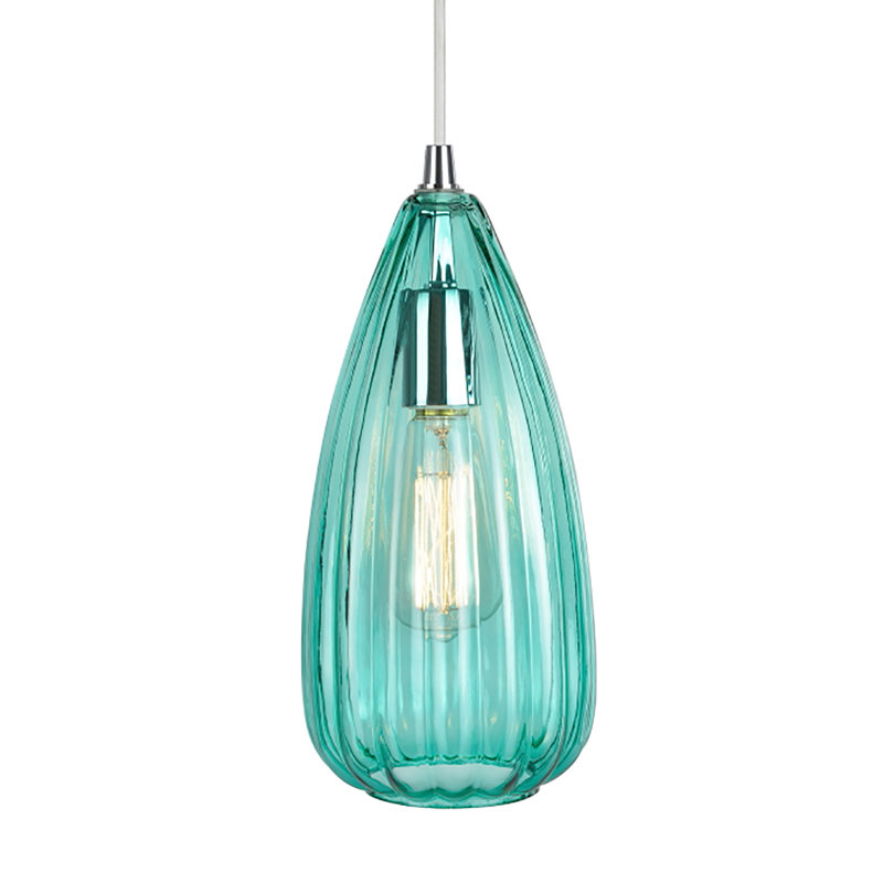 Luminaire suspendu 1 cloche pour une cloche, Vert surf
