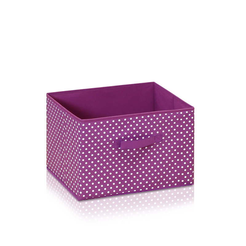 Rebrilliant Fabric Decorative Bin, Purple