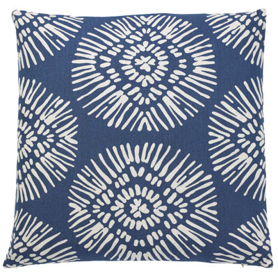 Lanai Geometric Cotton Blend Reversible Throw Pillow