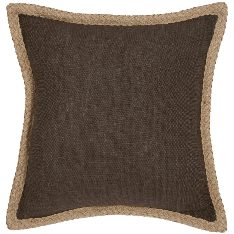 Reversible Throw Pillow, Brown