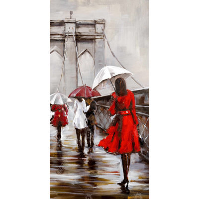 Walk on the brooklyn bridge - 15.75"x31.50" Desk mat