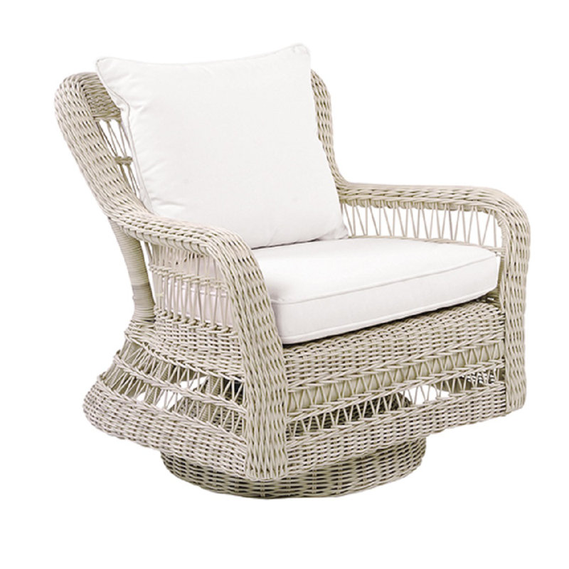 Southampton Deep Seating Rocker Chair with Cushions, Southampton Classic White, Ash
