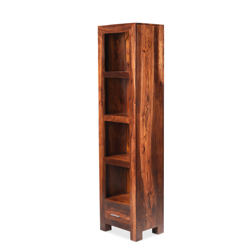 Heritage 177cm H x 45cm W Solid Wood Cube Bookcase
