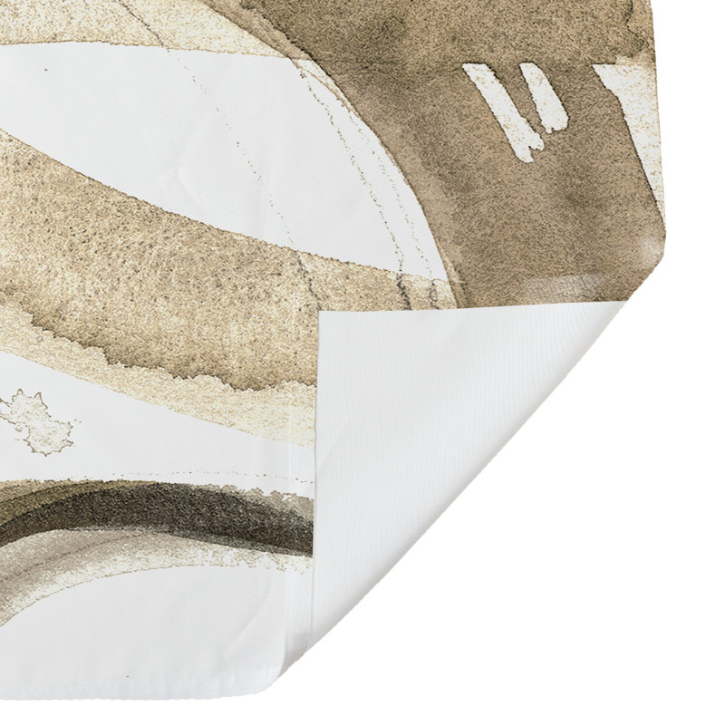 Rideau de douche simple Krol, Beige / abstrait